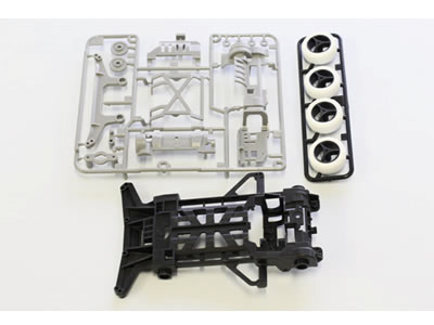 Super-X Carbon Insertion Reinforced Chassis (w/Carbon Wheel & Tire)