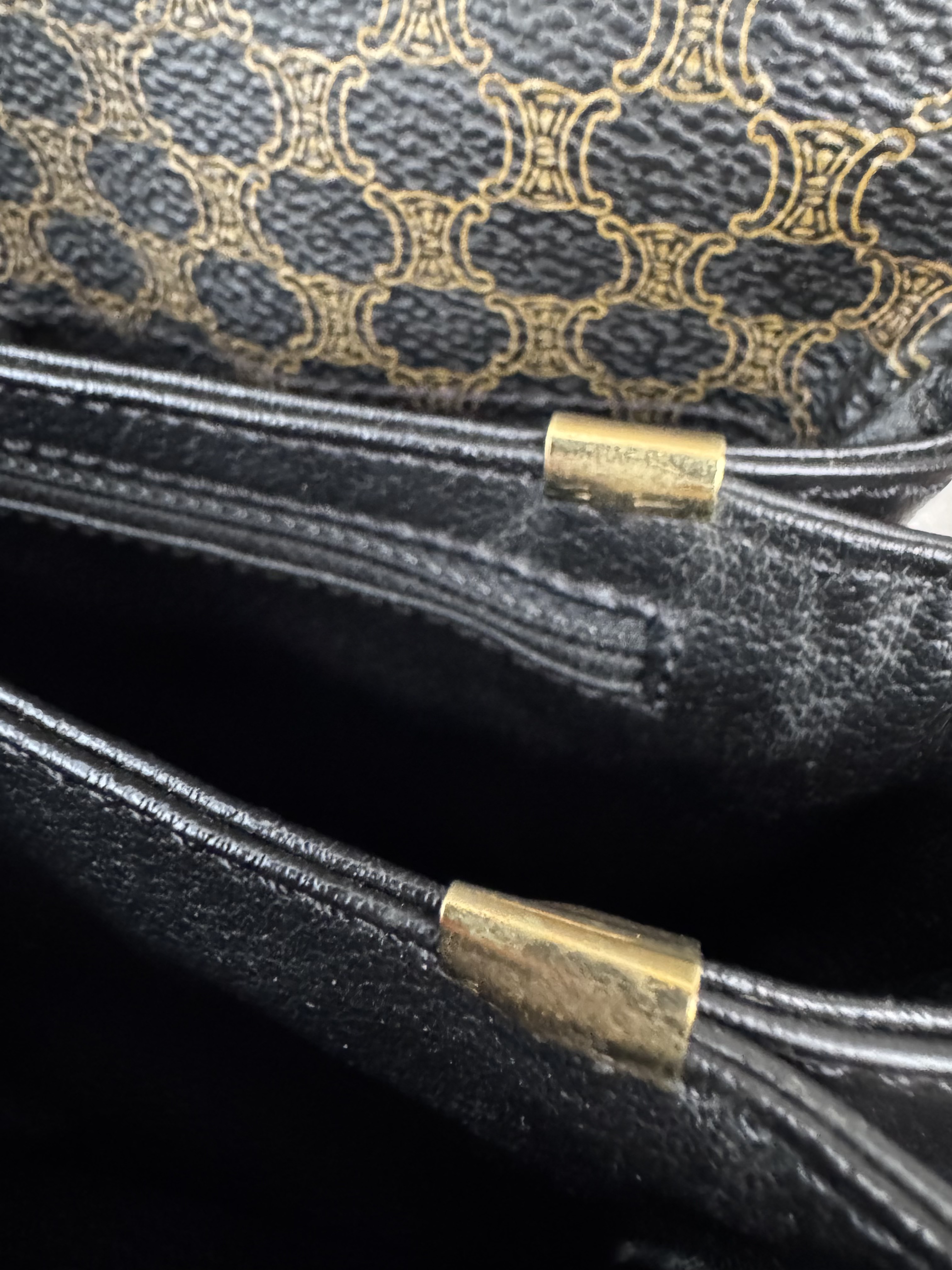 Celine Black Macadam Shoulder Bag