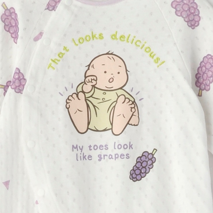 🇯🇵限量預訂 日本直送🇯🇵Oonotaro大野太郎人物葡萄印花新生兒連身服睡袋