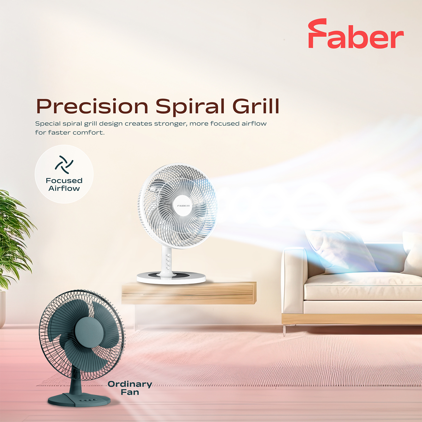 Faber 16" Bliss Table Fan FTF 3116WH