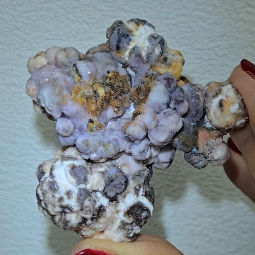 Lavender popcorn selenite - SEL38