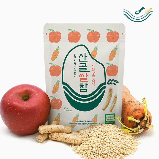 韓國內銷生態媽媽山谷有機米條-25g