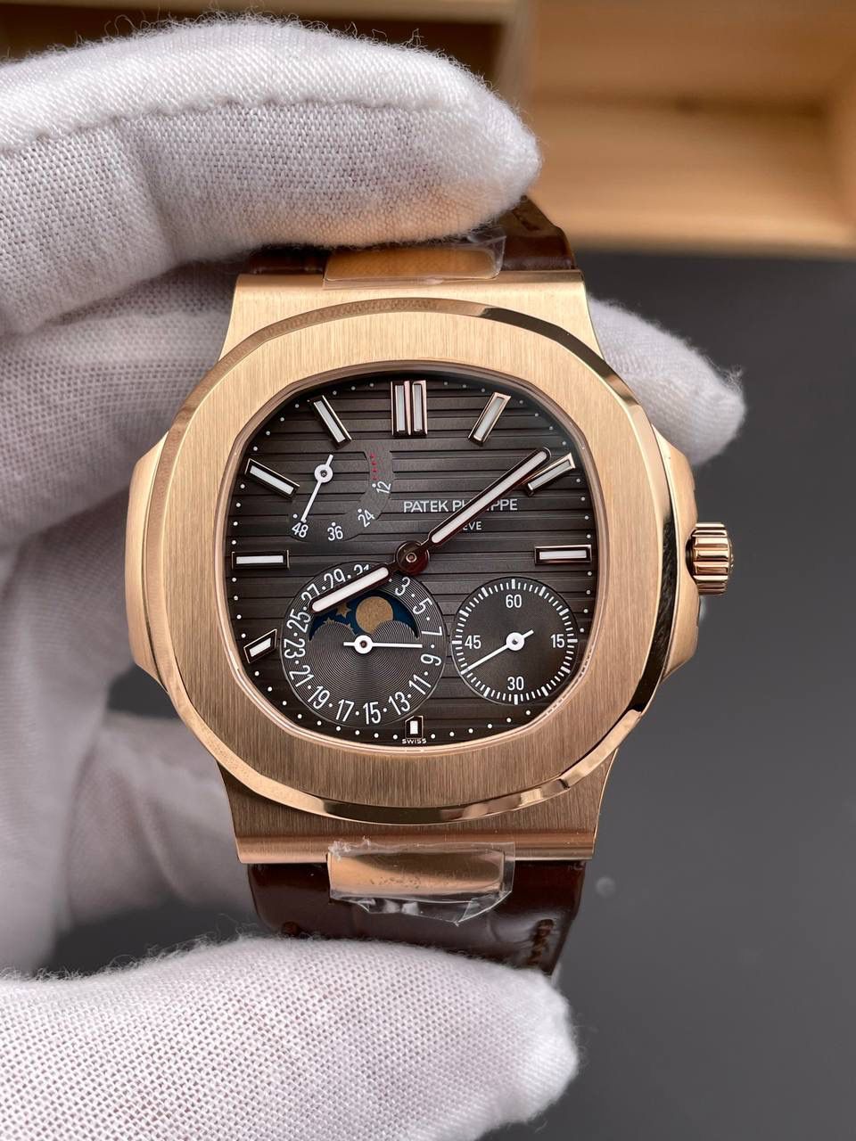 鹦鹉螺5712 玫金黑褐盘/40mm/240机🔥🔥