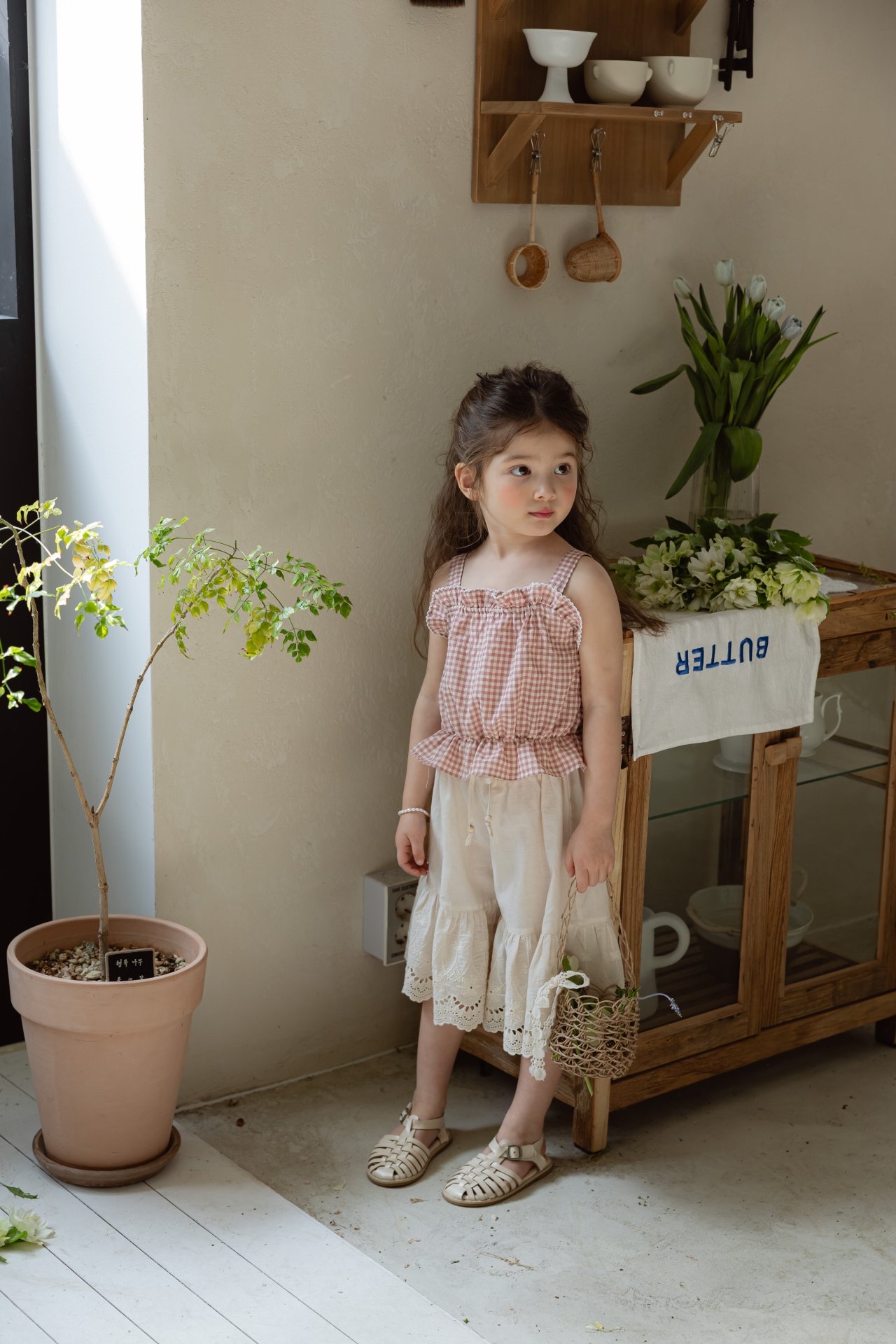 Flo | Lace 7分pants(Ivory 120(105-115)
