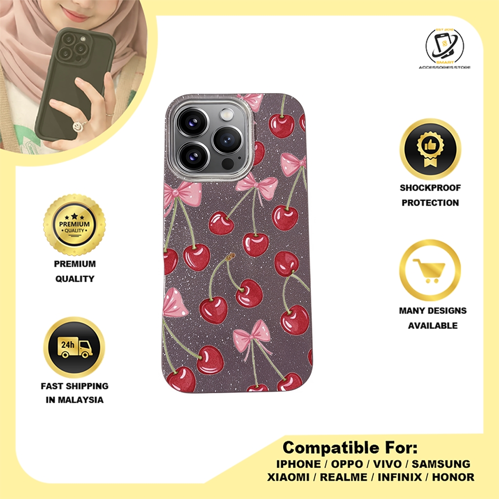BLING CASE PHONE FOR IPHONE - DESIGN CHERRY A