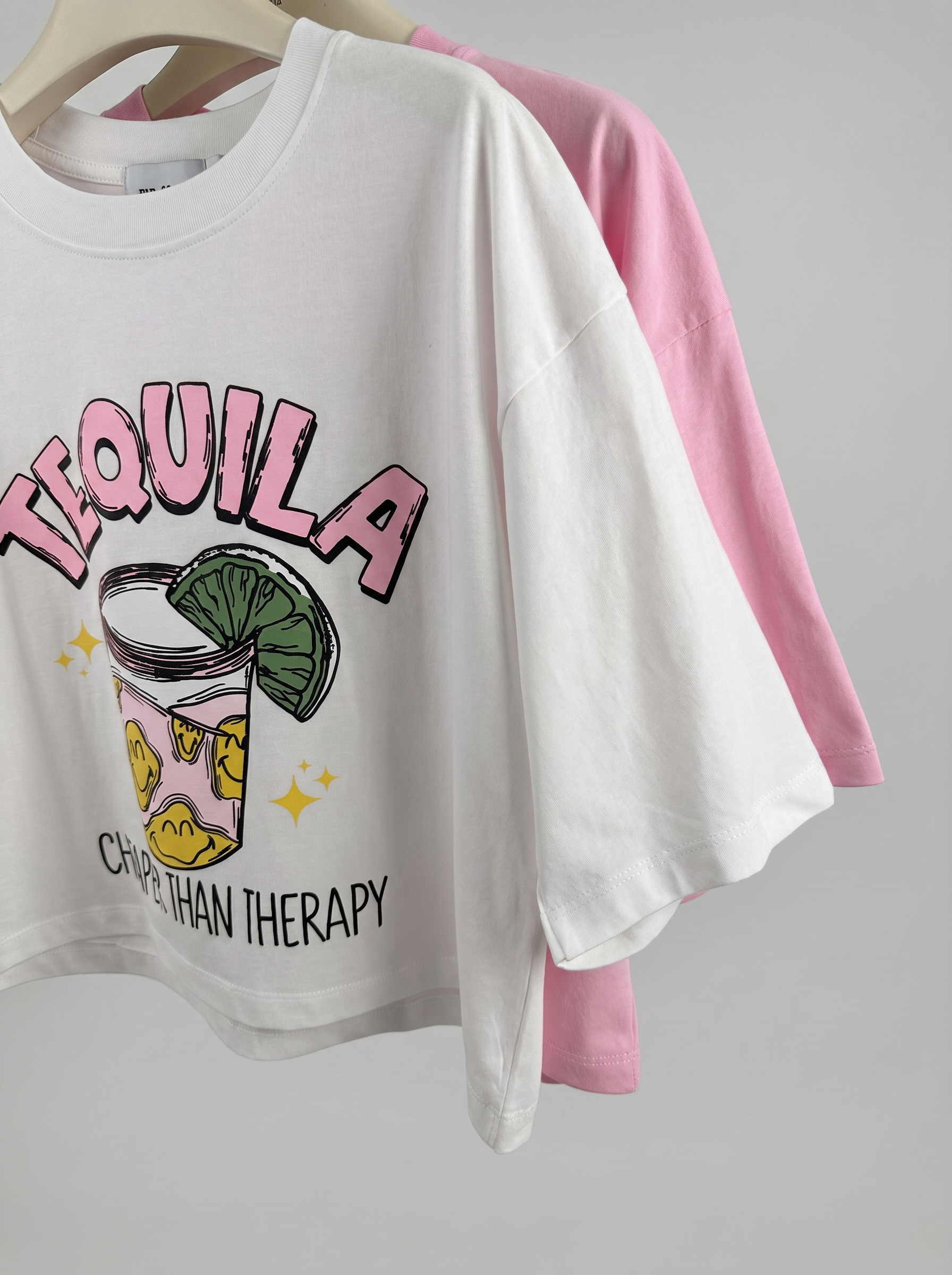 Tequila 龍舌蘭調酒印花短袖