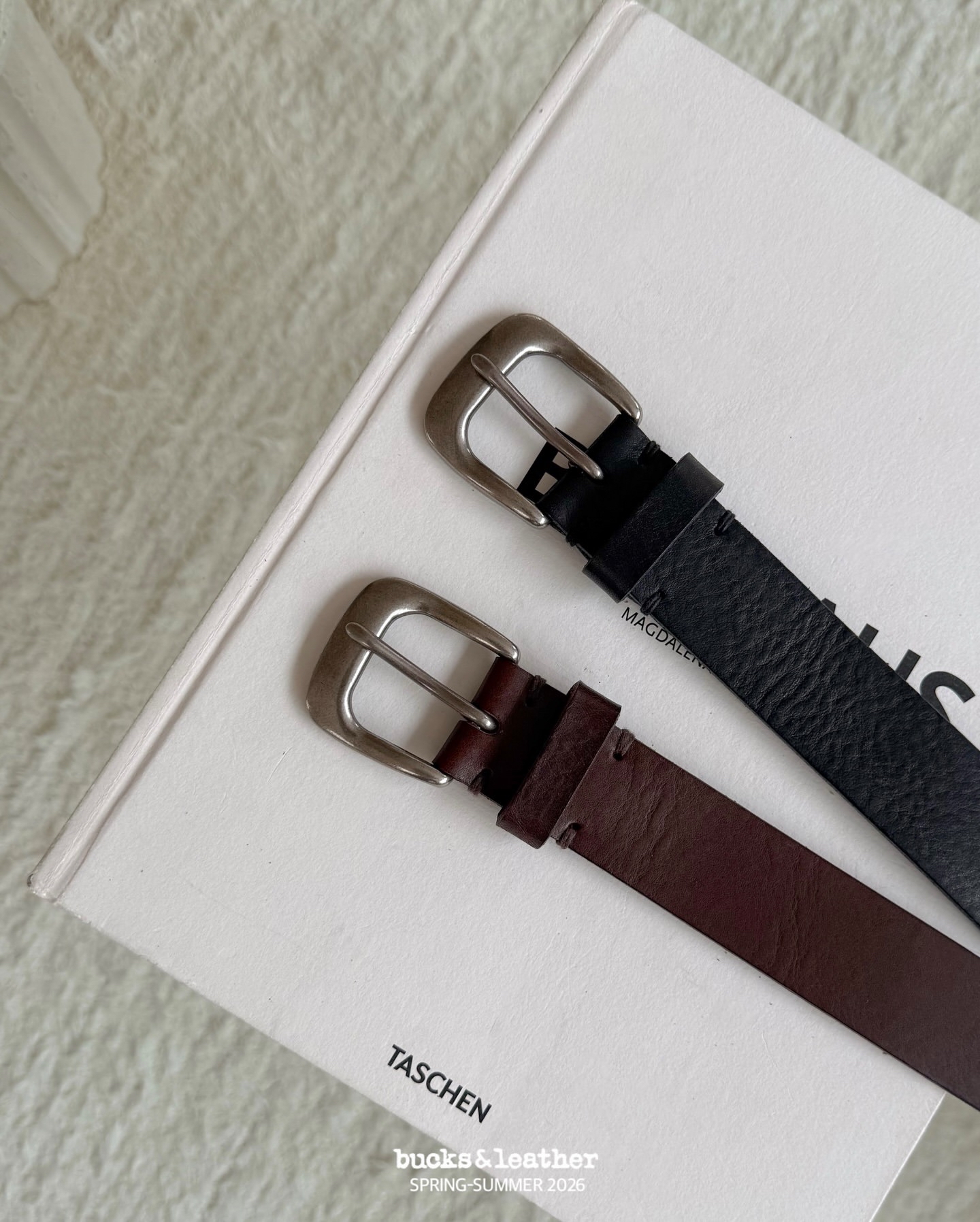 預訂_30mm Vintage Belt By Bucks & leather