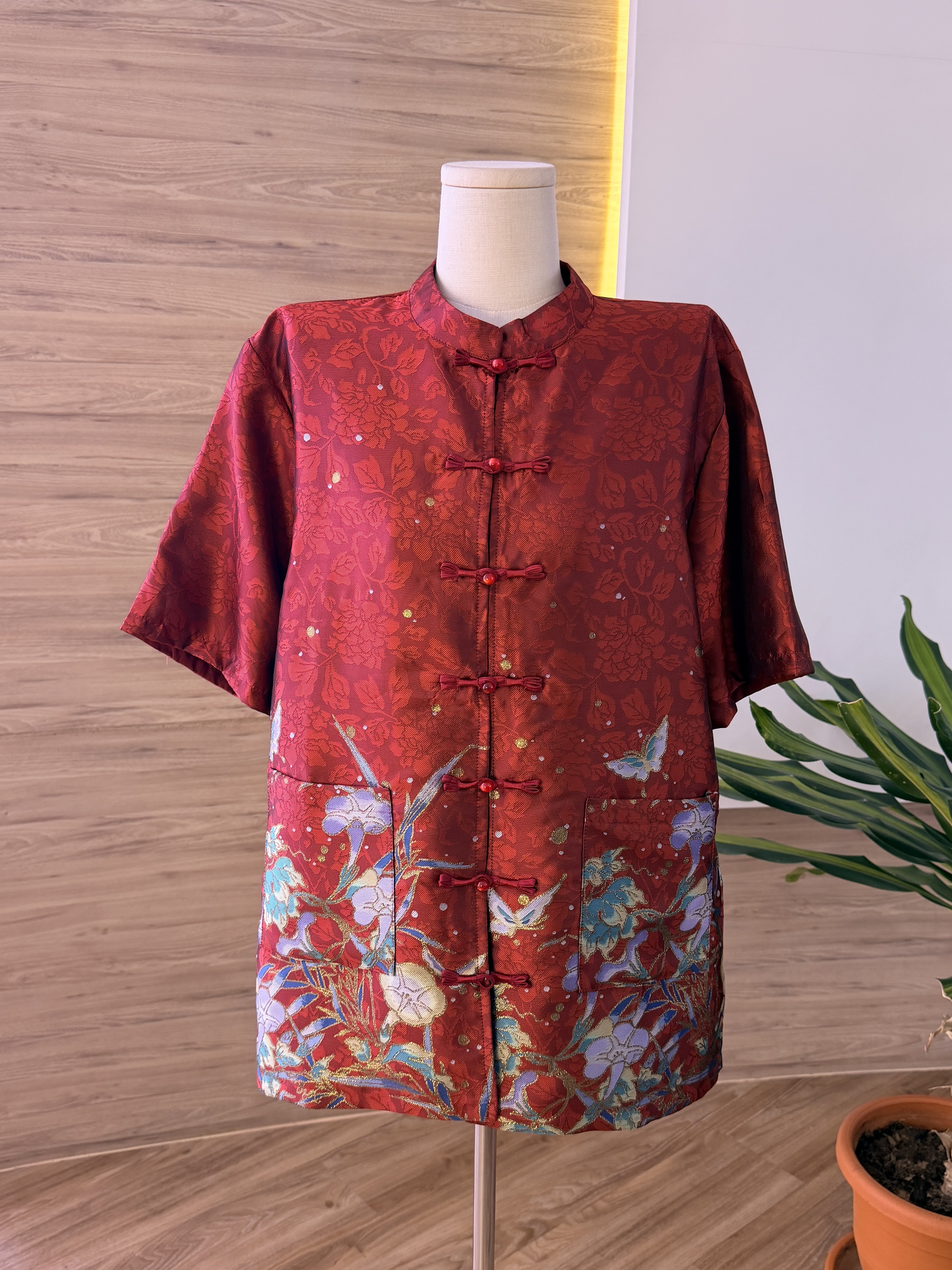 Crimson Oriental Shirt