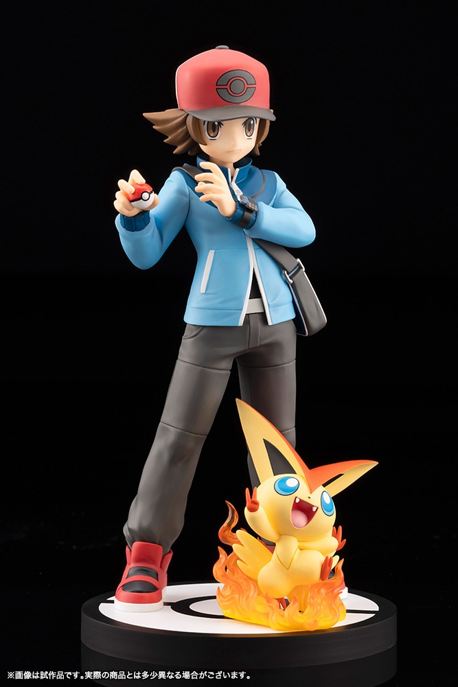 (預訂訂金 $200) (總價 $645) 壽屋 Kotobukiya ARTFX J Pokémon 精靈寶可夢 鬥透 with 比克提尼 (行版) Hilbert with Victini (KO06697) 