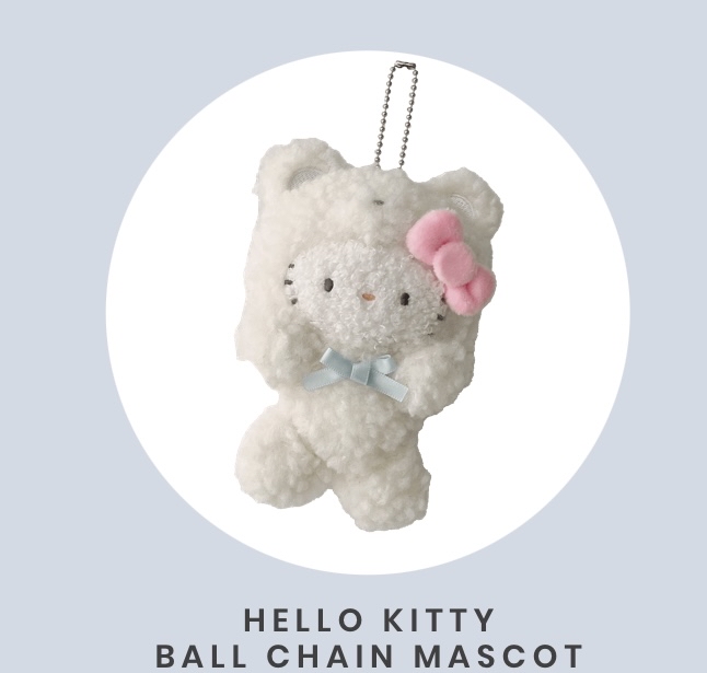 日本預訂📍日本Sanrio x As Know As Plus熊仔公仔吊飾 18/3日本開售