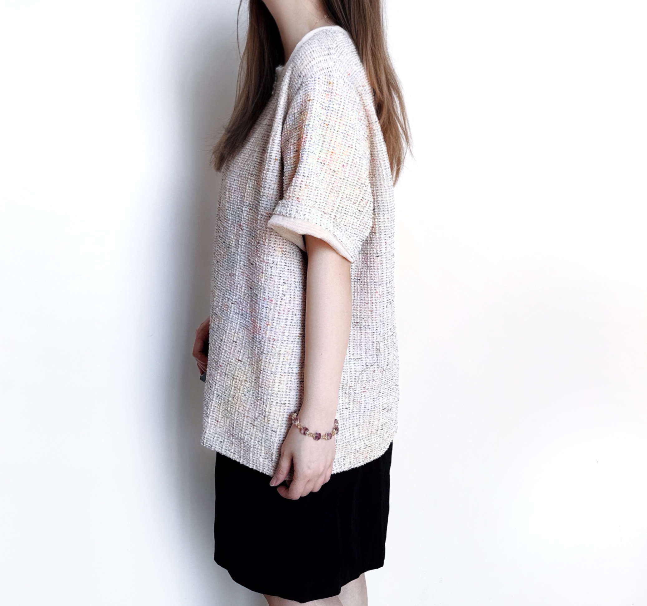 小香風Tweet料Top - 米杏