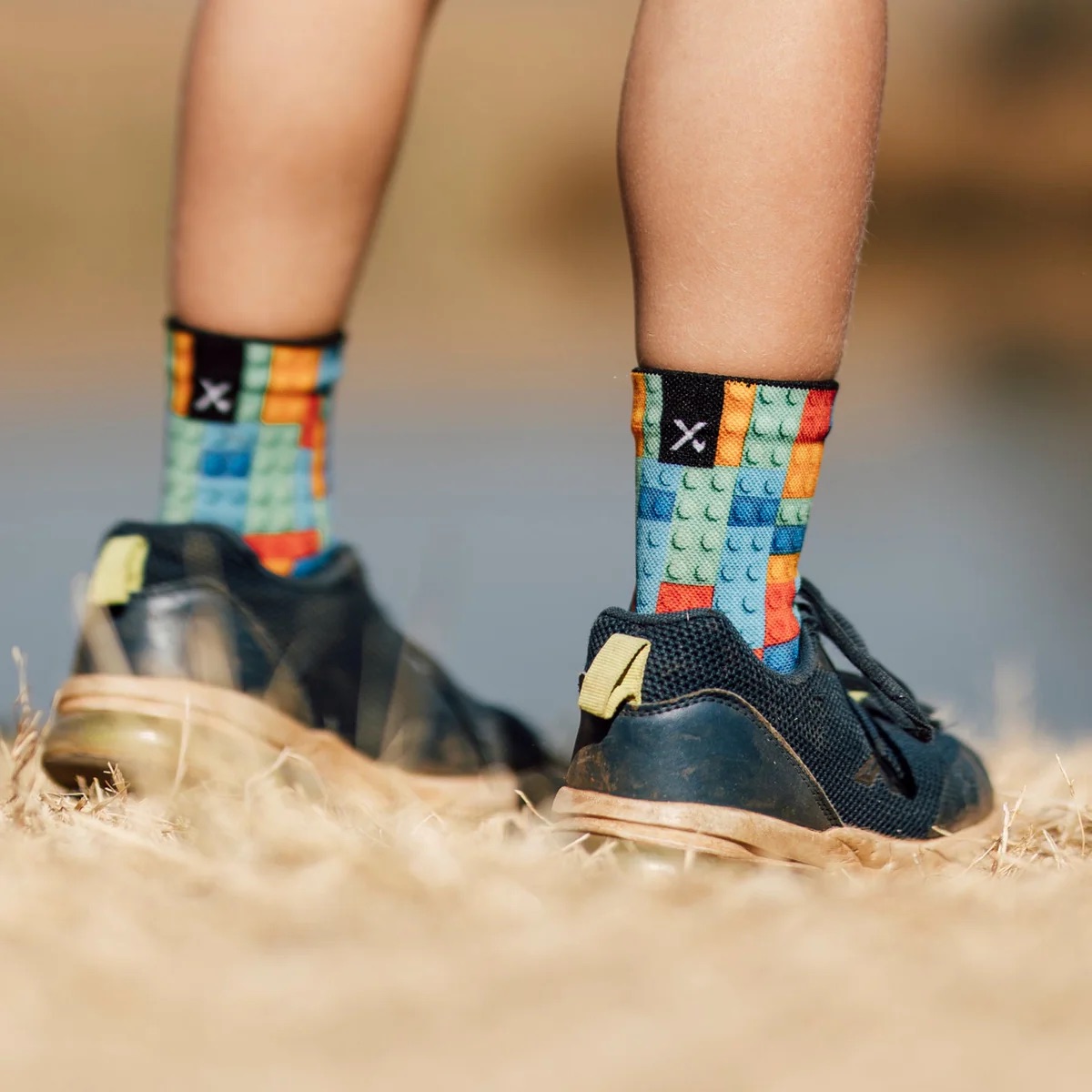Sox Emoji & Blocks Kids Crew Socks Combo