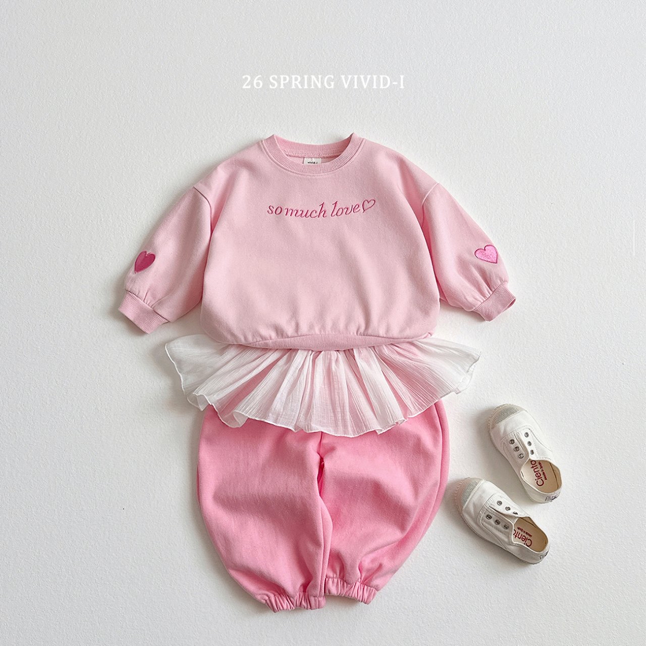 🌸預訂 韓國直送🌸🇰🇷VIVIDI三色芭蕾荷葉邊束腳運動褲