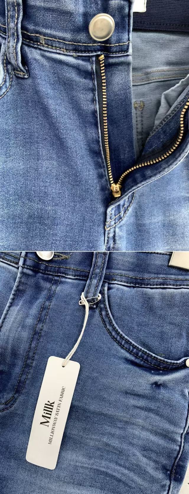 【滑感牛奶褲】薄身高彈性舒適牛仔褲