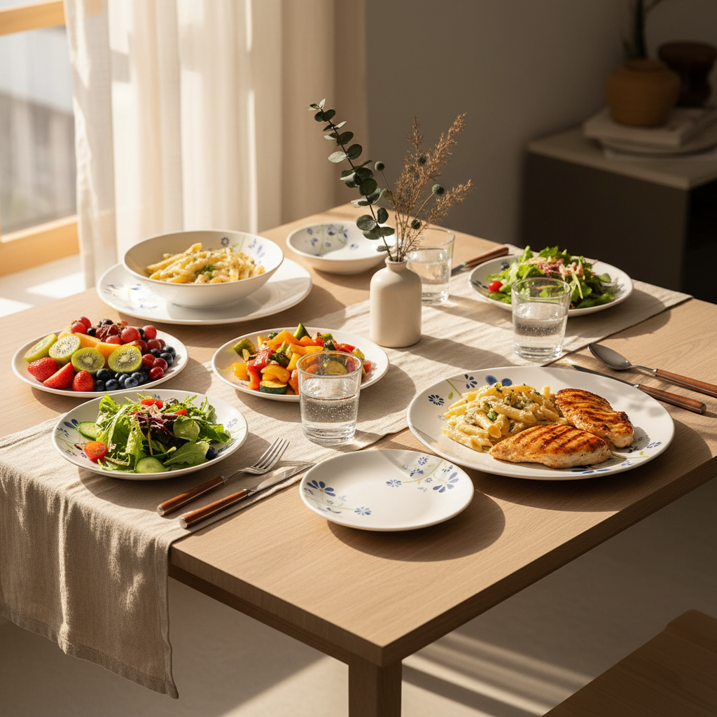 Blue Valentine 8pcs Serving Set