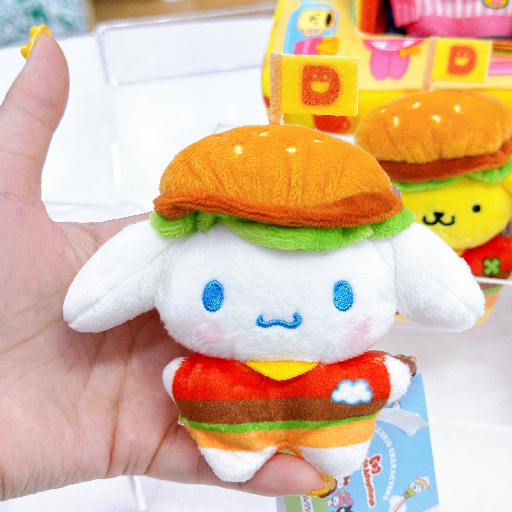 日本直送sanrio 漢堡包系列5cm公仔/公仔屋