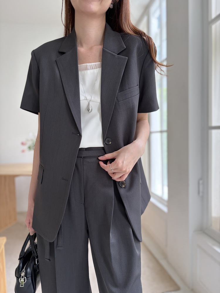 Aveline Relaxed Fit Blazer (Charcoal)