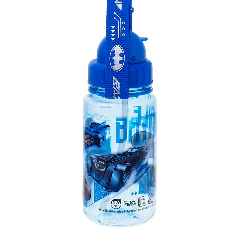 Batman 350ml BPA Free 膠水樽連飲管及頸繩(B1-4980-5)