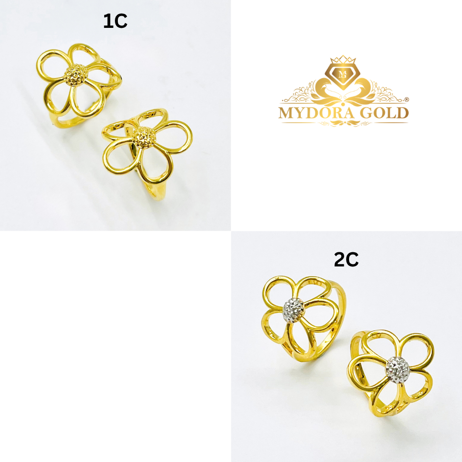 MYDORA Cincin Bunga Daisy Manis (5G) l EMAS 916/22K