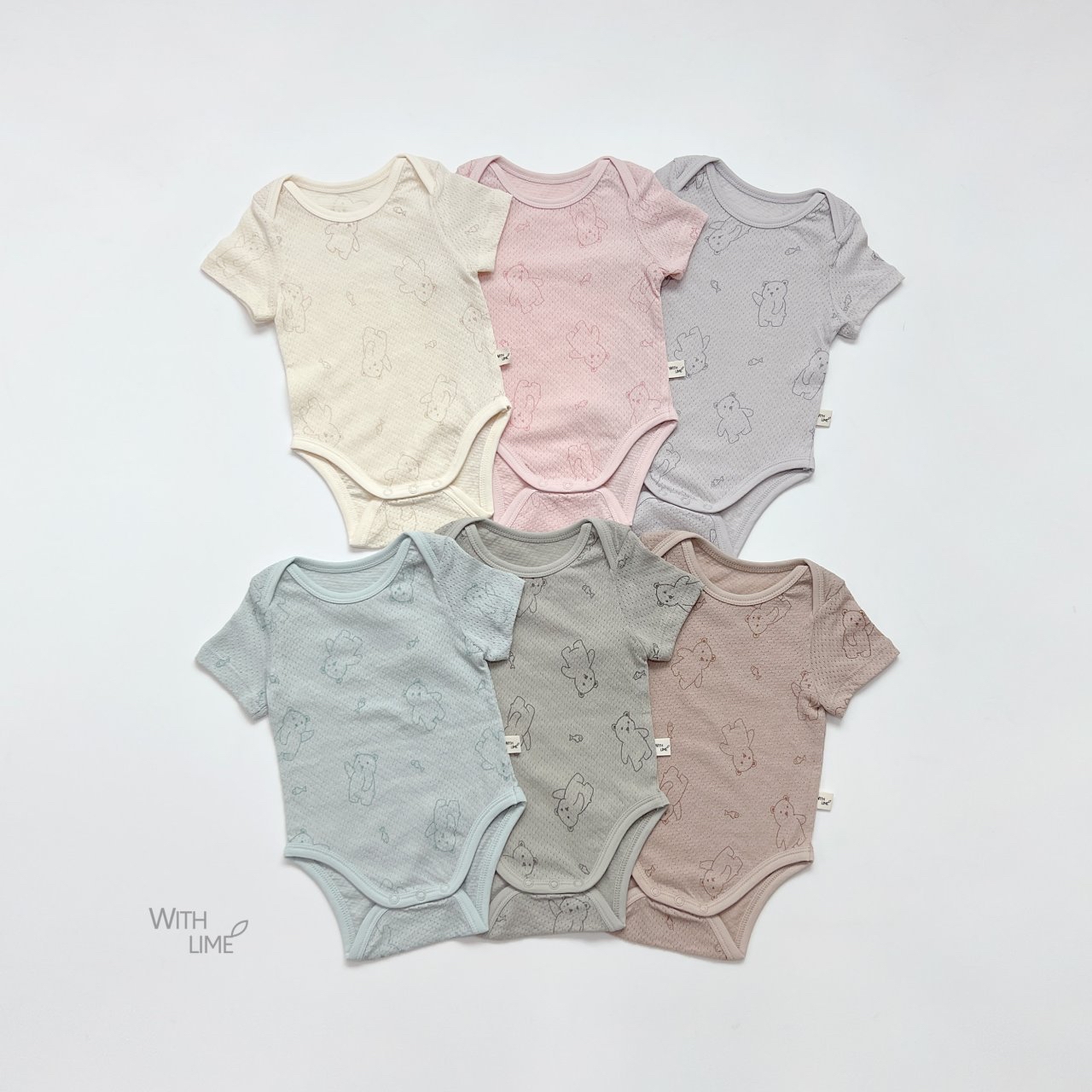 Fish Bear Baby Suit (Cotton Mesh)