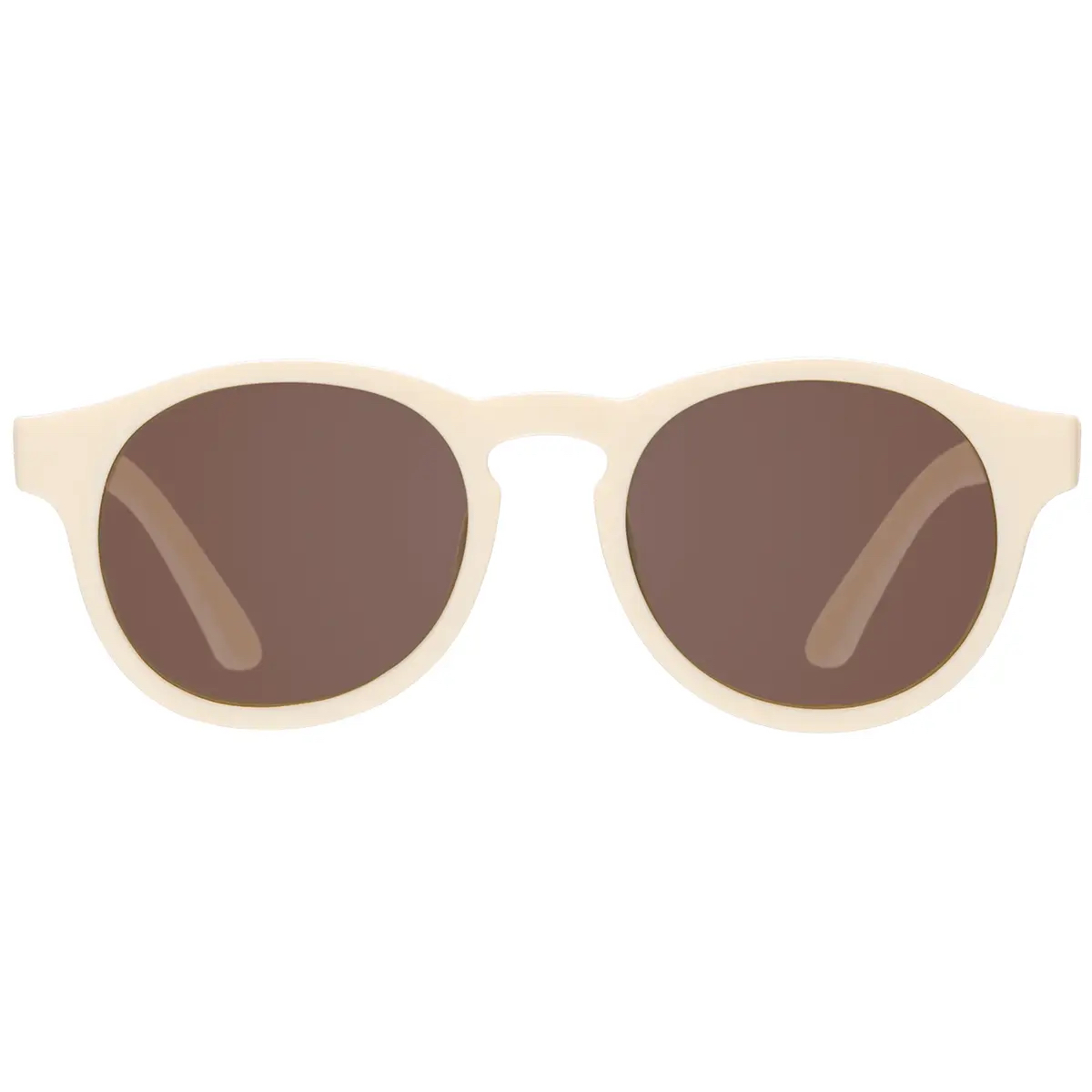Baby & Kids Sweet Cream Keyhole Sunglasses with Amber Lens