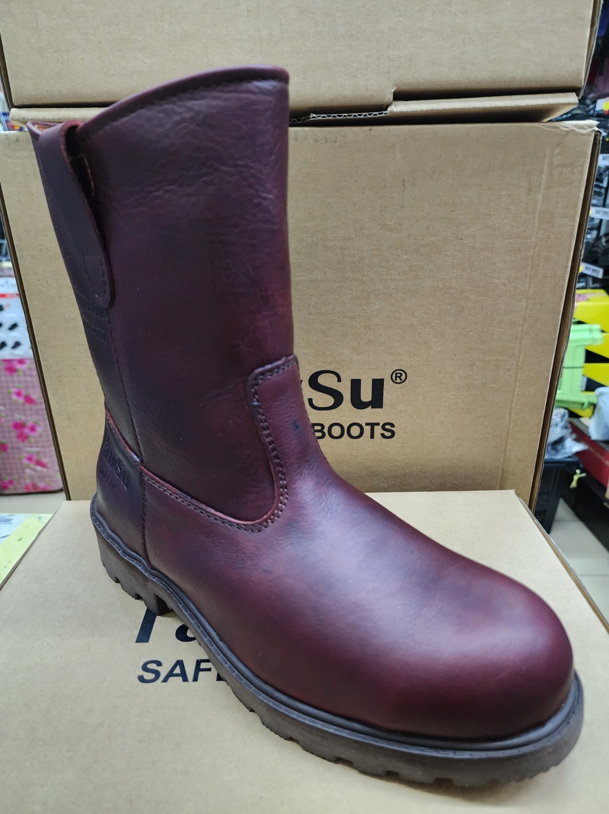 PAWSU ROUND TOE PS 906 MEN'S SAFETY BOOT