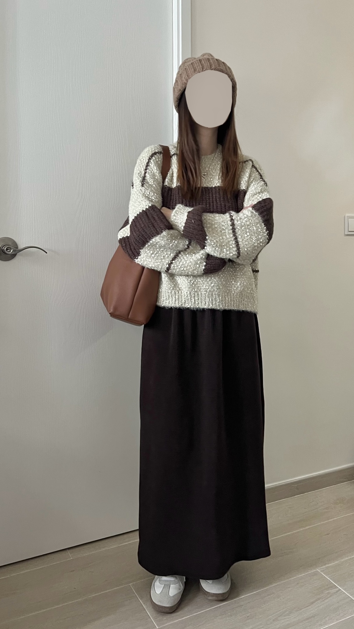 厚實直筒長裙 免熨