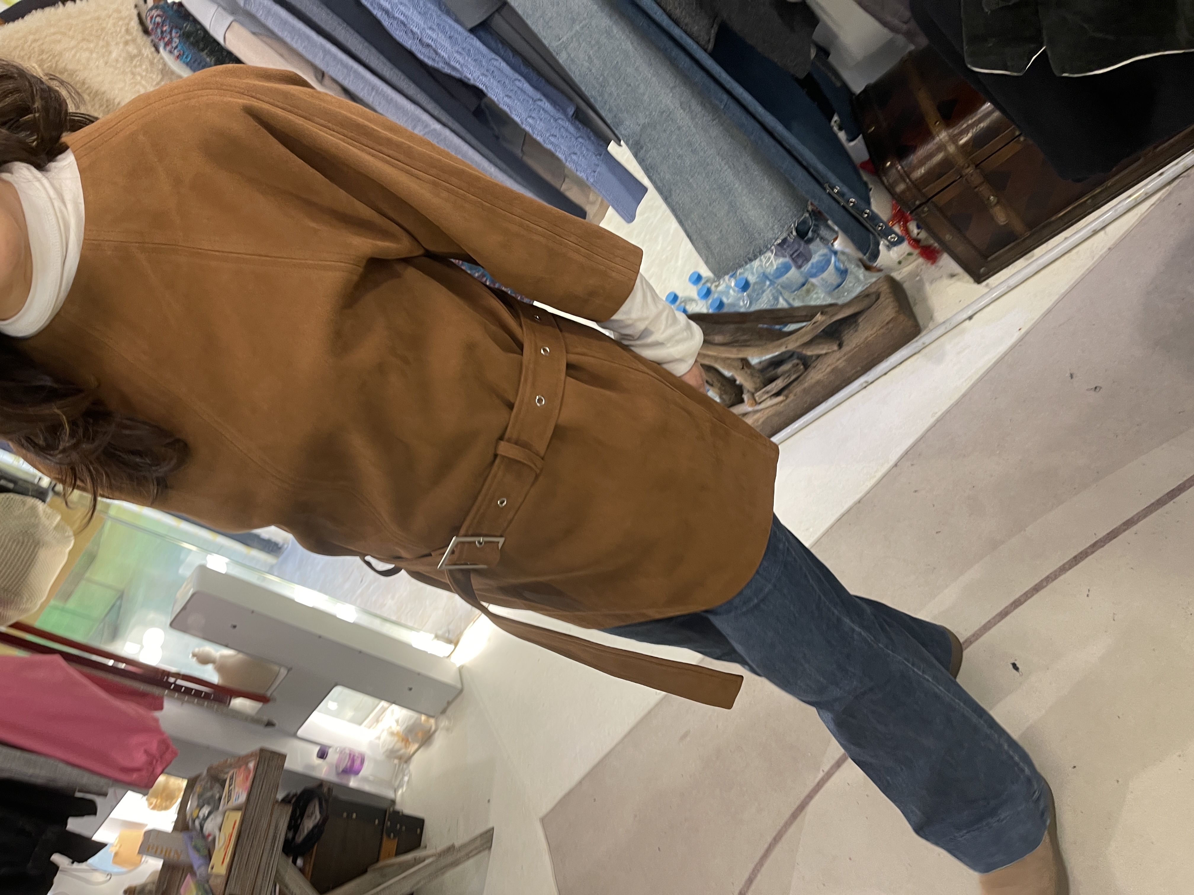 Winter top with belt