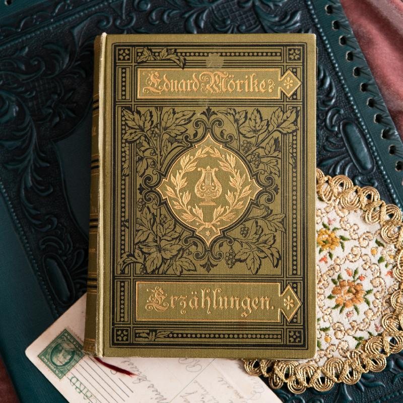 Antique Turn of Century German 1905 Eduard Mörike "Gesammelte Erzählungen" Collected Stories Book (MW117)