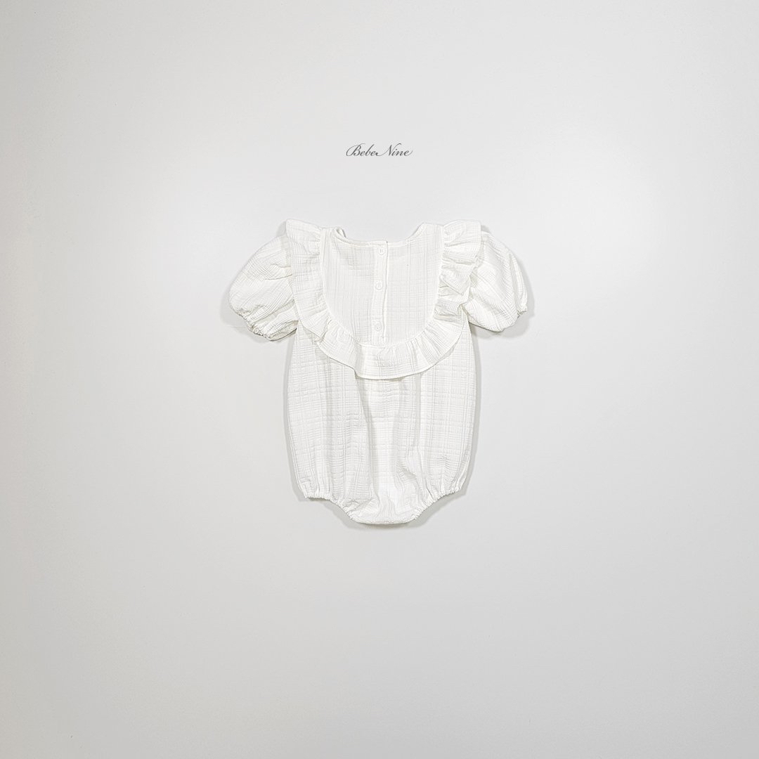 ☀️預訂 韓國直送☀️🇰🇷Bebenine兩色大荷葉邊短袖包屁衣