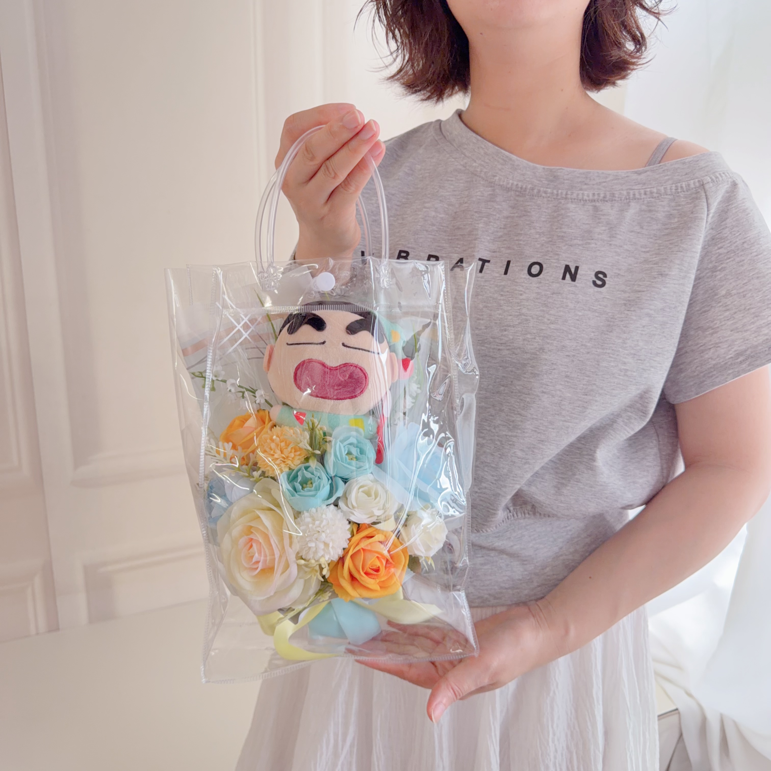 (現貨)蠟筆小新小花束