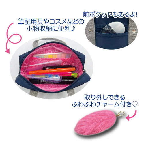 日本直送 Hello Kitty 牛仔布書包造型多功能收納包