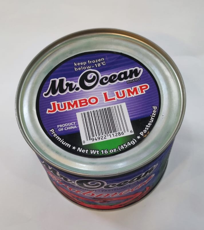 Frozen Wild-Caught Crab Meat Jumbo Lump (Pre-cooked)  野生一級蟹肉 (圓心) (熟) 454g