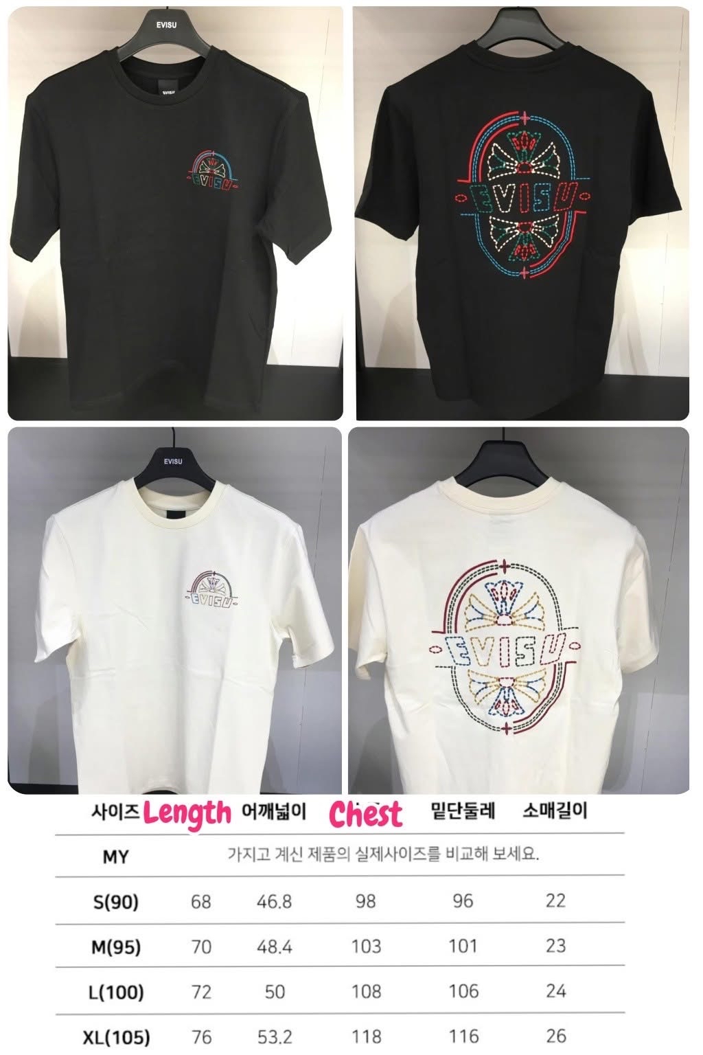 *💥💥🈹️🈹️️EVISU 新款獨家斷碼優惠 🈹️️🈹️💥💥 A2603050 ~ 韓國Evisu Unisex Tee*