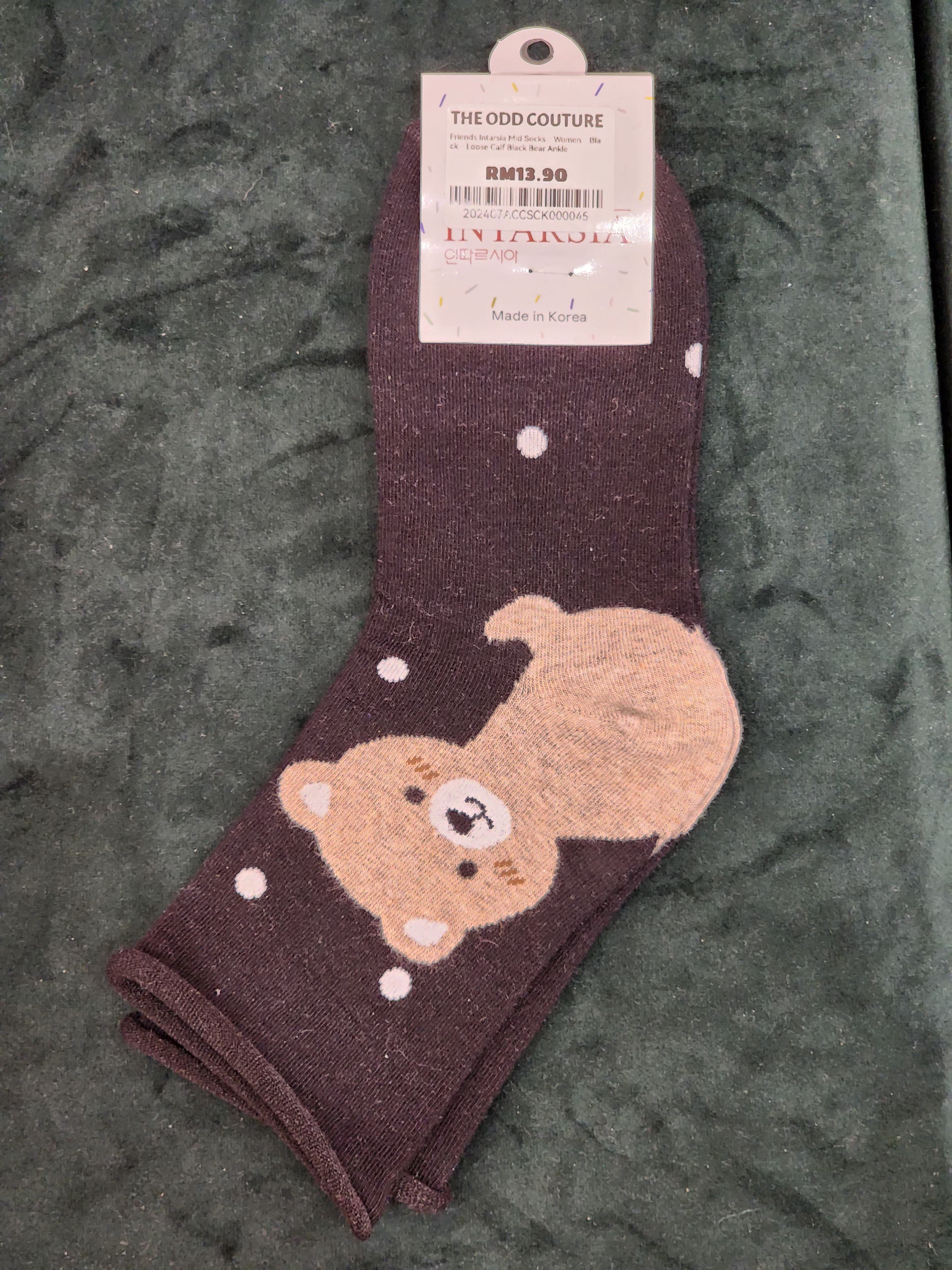 Friends Intarsia Mid Socks Loose Calf
