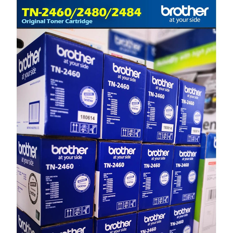 Brother Original Genuine DR2455 Drum + TN2480 Toner HL-L2370DN HL-L2385DW DCP-L2550DW MFC-L2715DW MFC-L2770DW TN2460