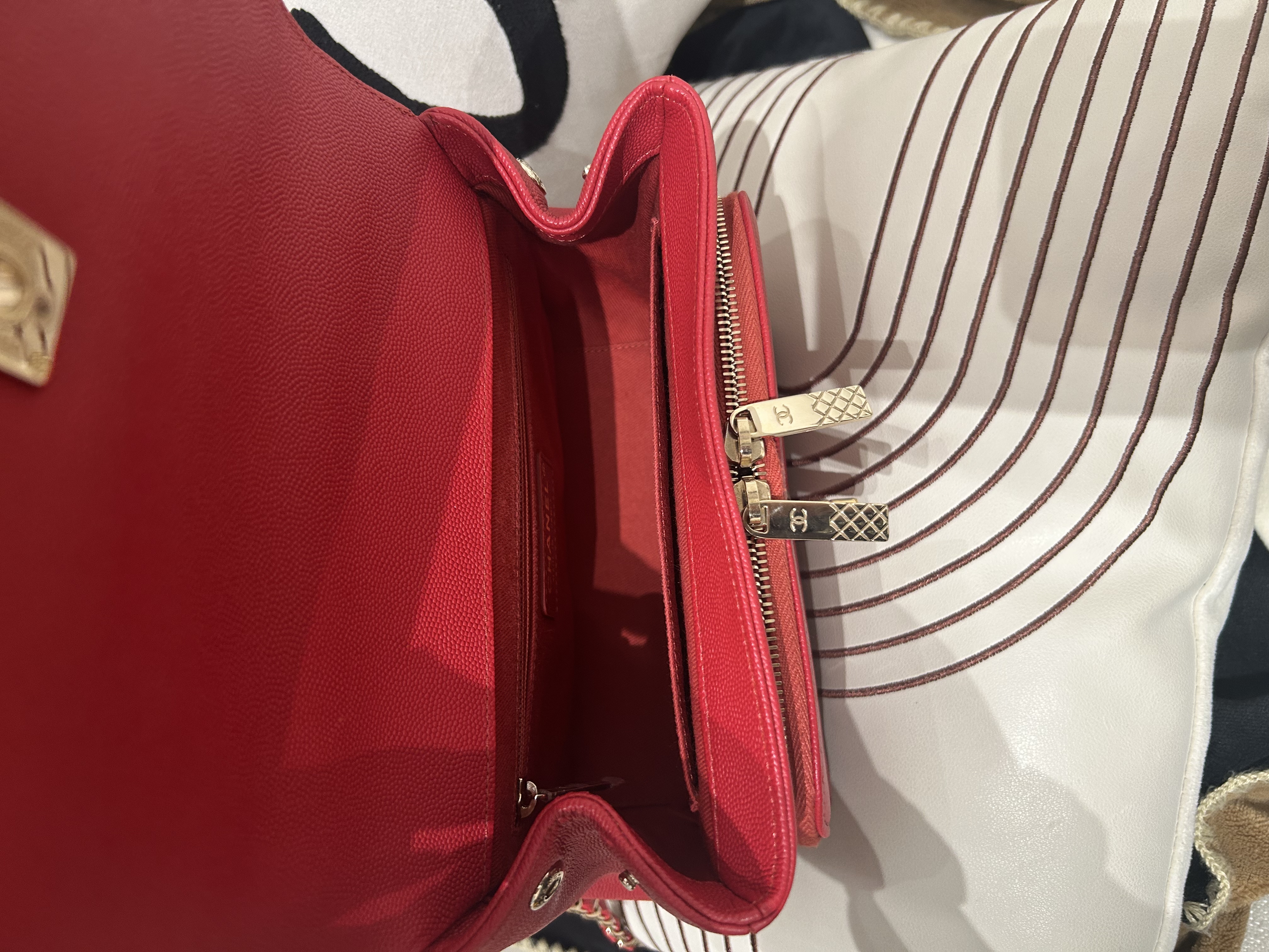 CHANEL Business Affinity 2way bag A93607 荔枝牛皮 100%Authentic, 98%New ✅28card✅Box