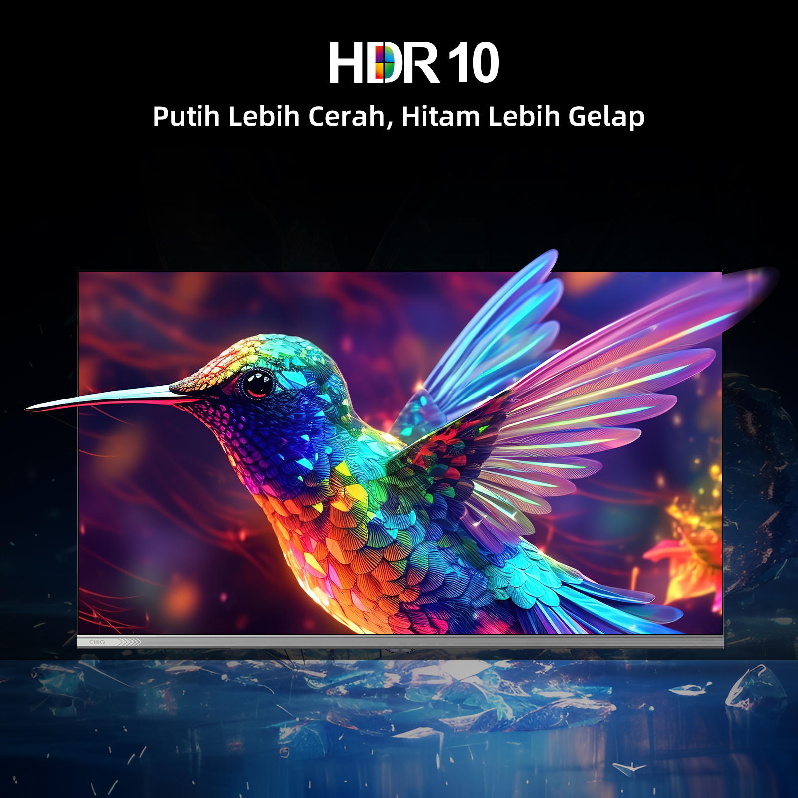 [2 Years General Warranty] CHiQ 40 Inch QLED Google TV Metal Frameless Dolby Audio L40QM9
