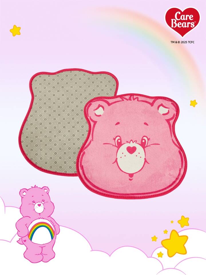 Care Bears 愛心熊粉色熊頭造型地墊