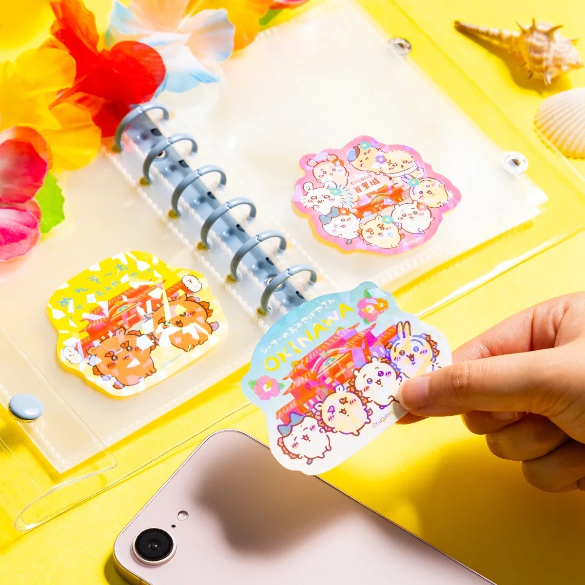 🌸 【預訂】Stickers (L) 風獅系列首里城 - Chiikawa 9/10 新品