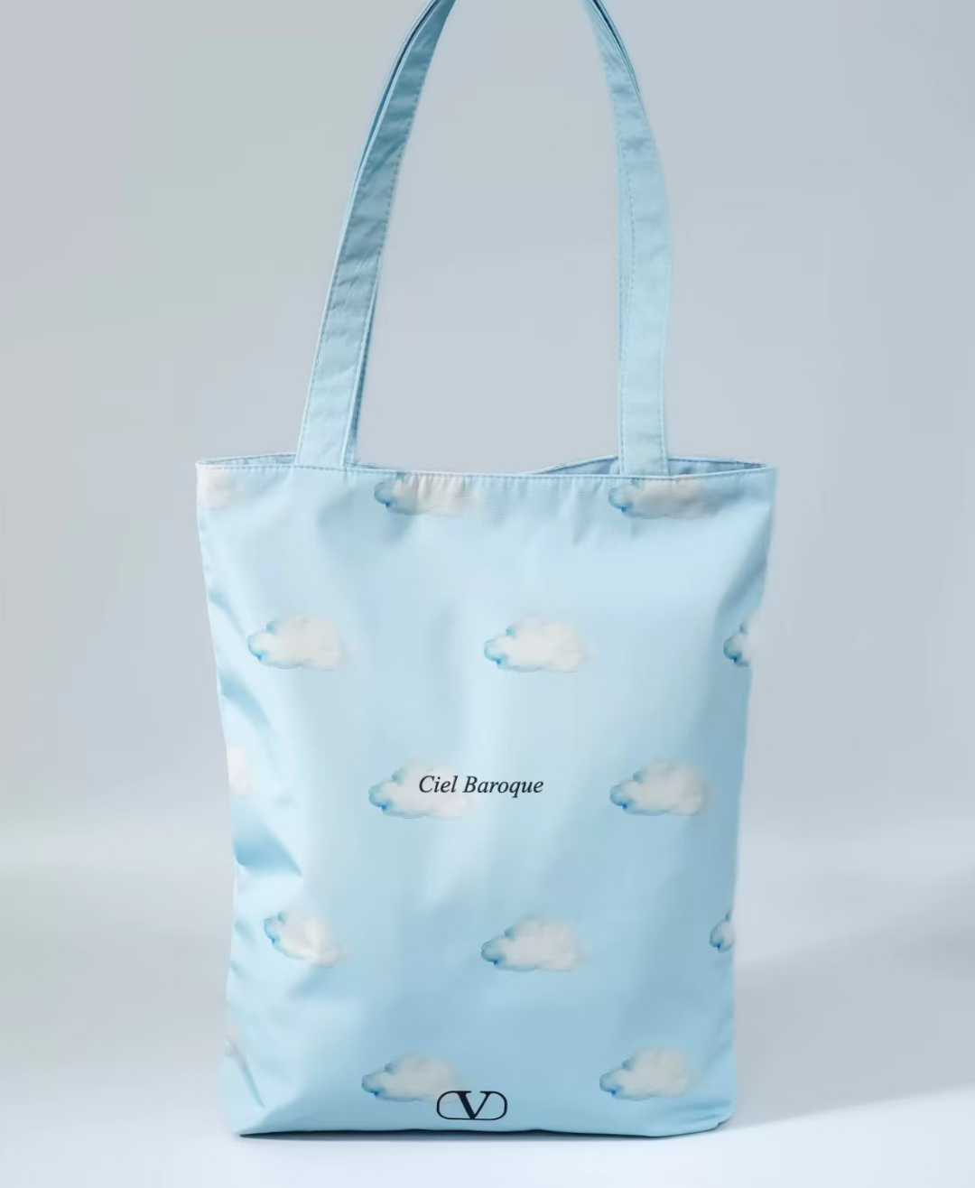 正貨 💯 Valentino 華倫天奴 限定  🩵「藍」不住的浪漫單肩包 雲雲 托特包