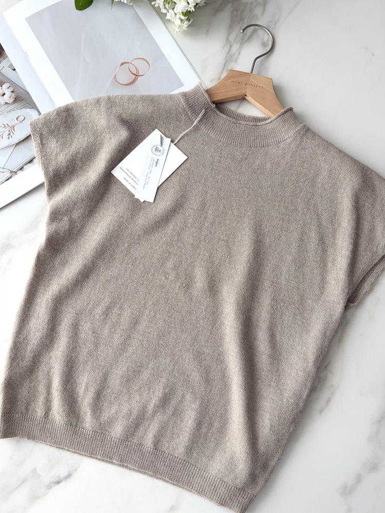 Daily Angora Knitted Top (Mocha)