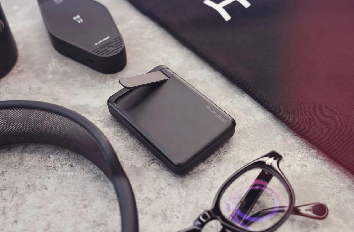 體積最小最輕薄📄CaseStudi Flashmini Stand 8000mAh MagSafe 行動電源