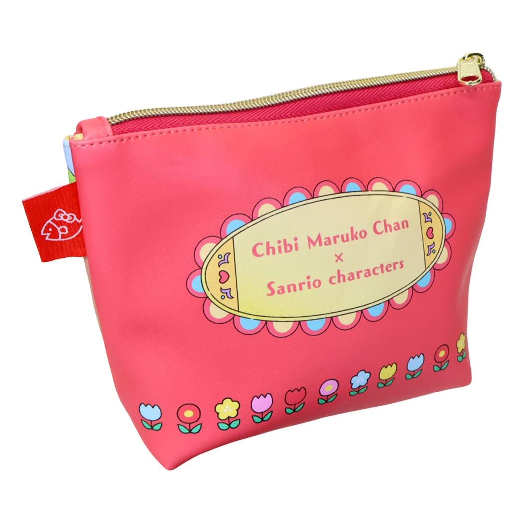 現貨｜櫻桃小丸子 Chibi Maruko Chan x Sanrio Characters 日版 化妝袋 (SR1779)