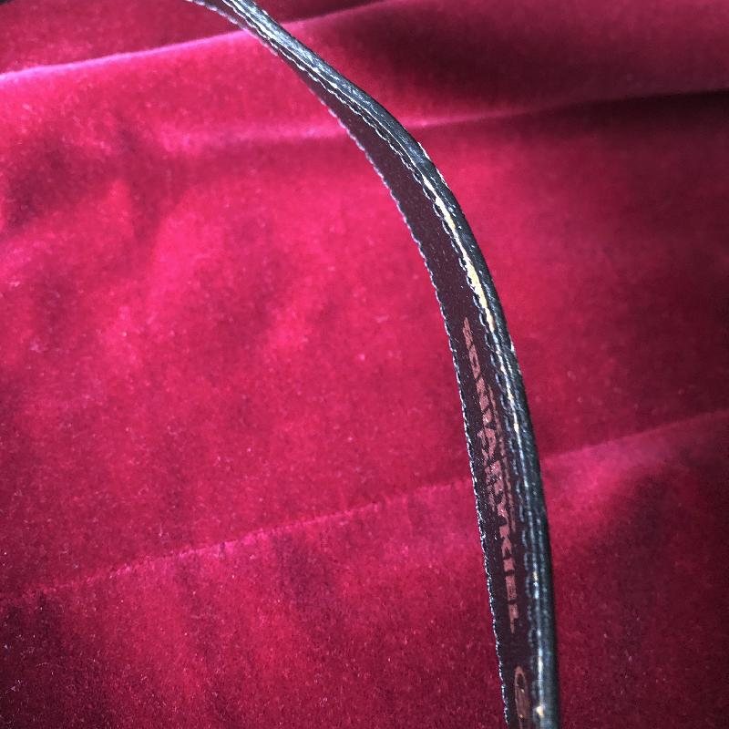 Vintage Sonia Rykiel Black & White Leather Belt (MT338)