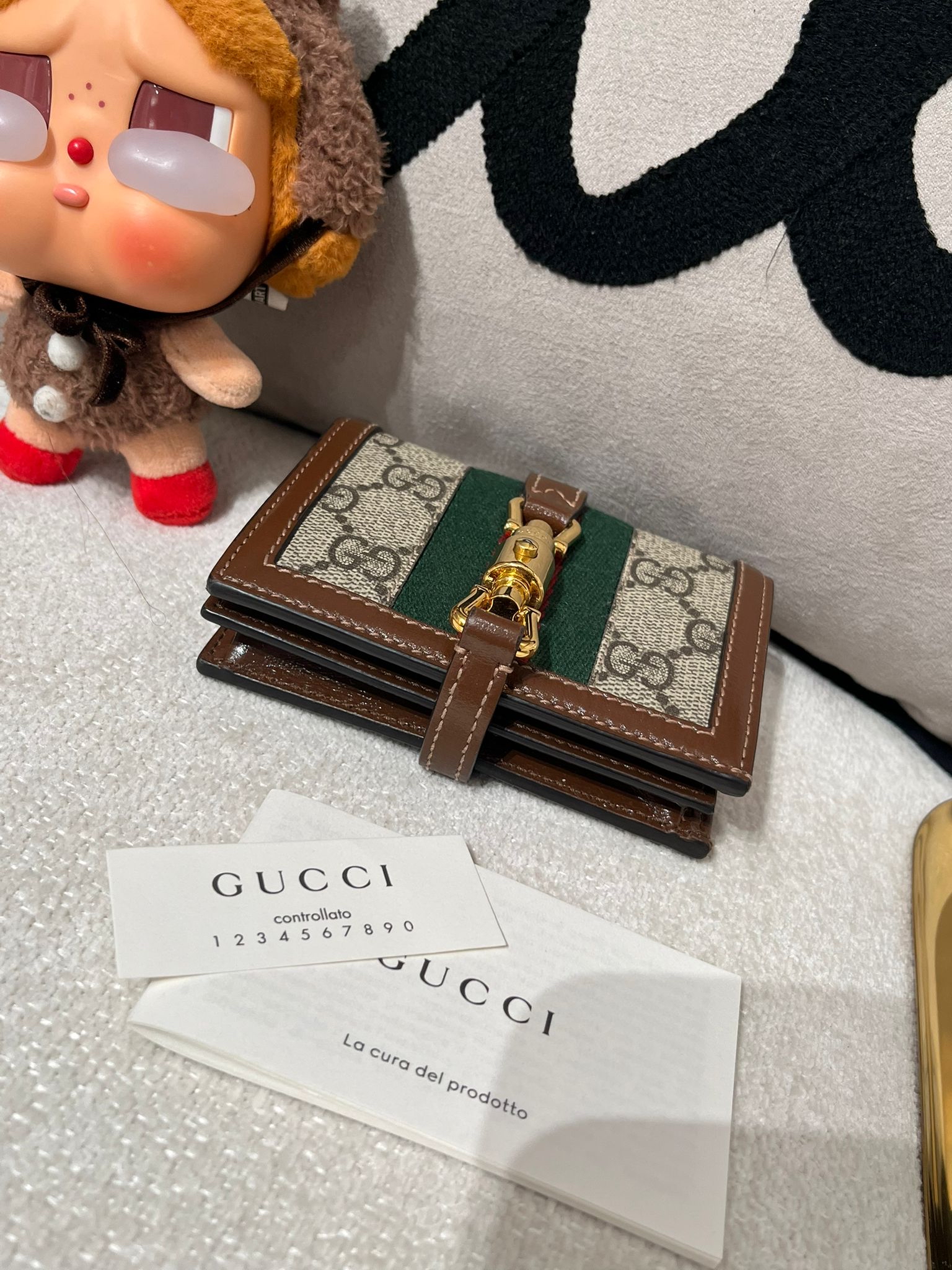 GUCCI Jackie 1961 WALLET 645536 100%Authentic,95%new  ✅box