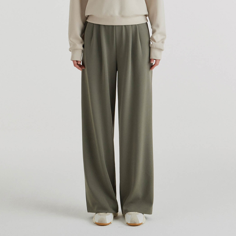 【返工X運動闊褲】預購_FFWSPT135 All Day Move Pin Tuck Wide Pants by front2line