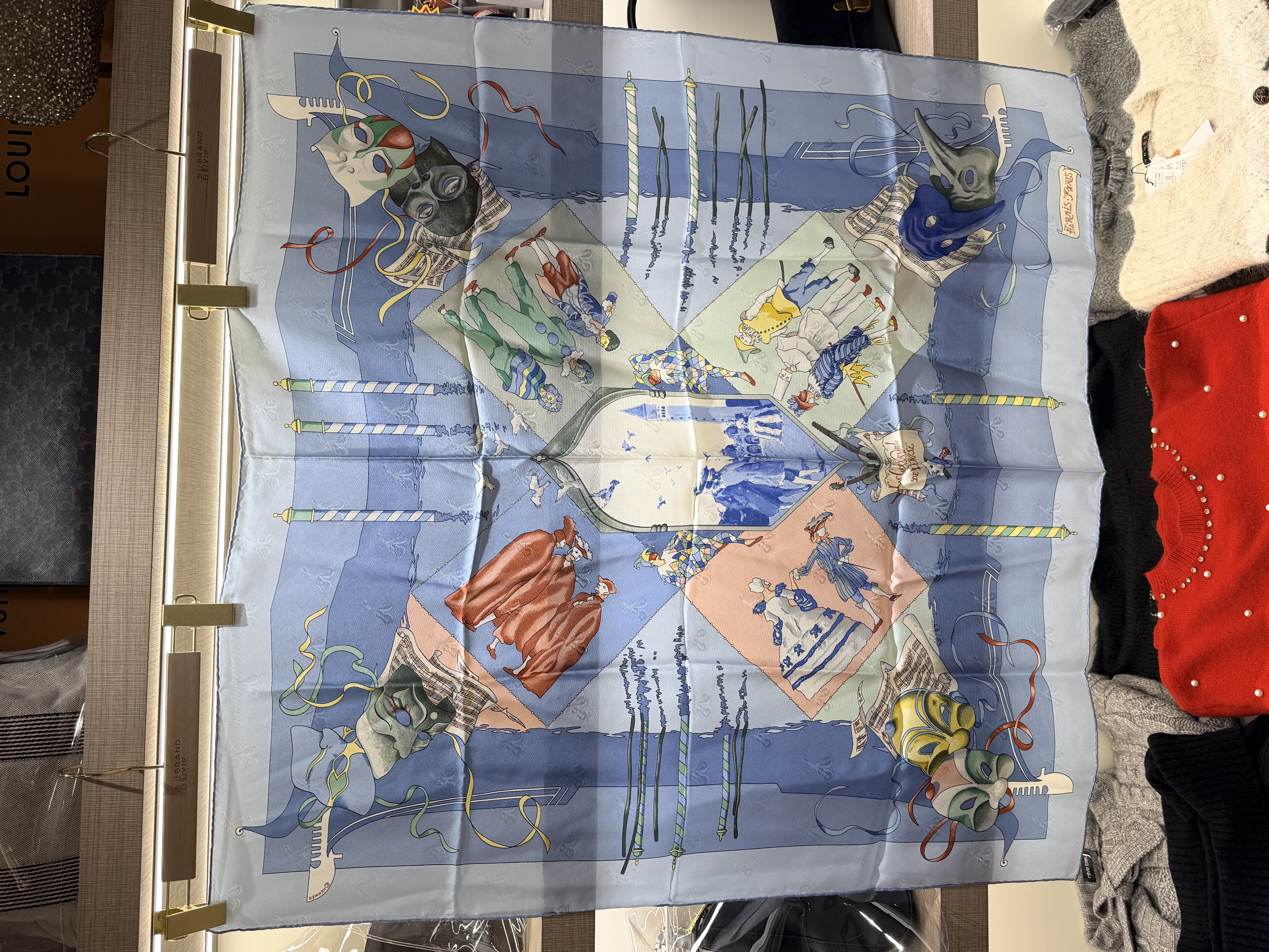 Hermès Le Carnaval de Venise scarf 