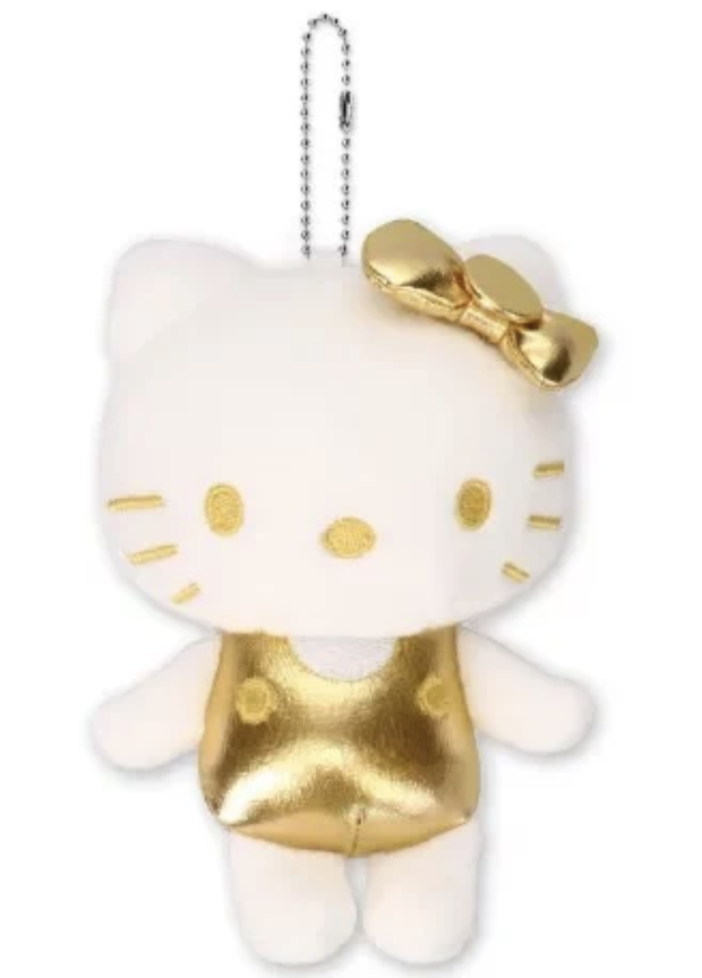  Sanrio Hello Kitty 金屬色 粉紅/金/藍 毛公仔球鏈掛件吊飾 Avail