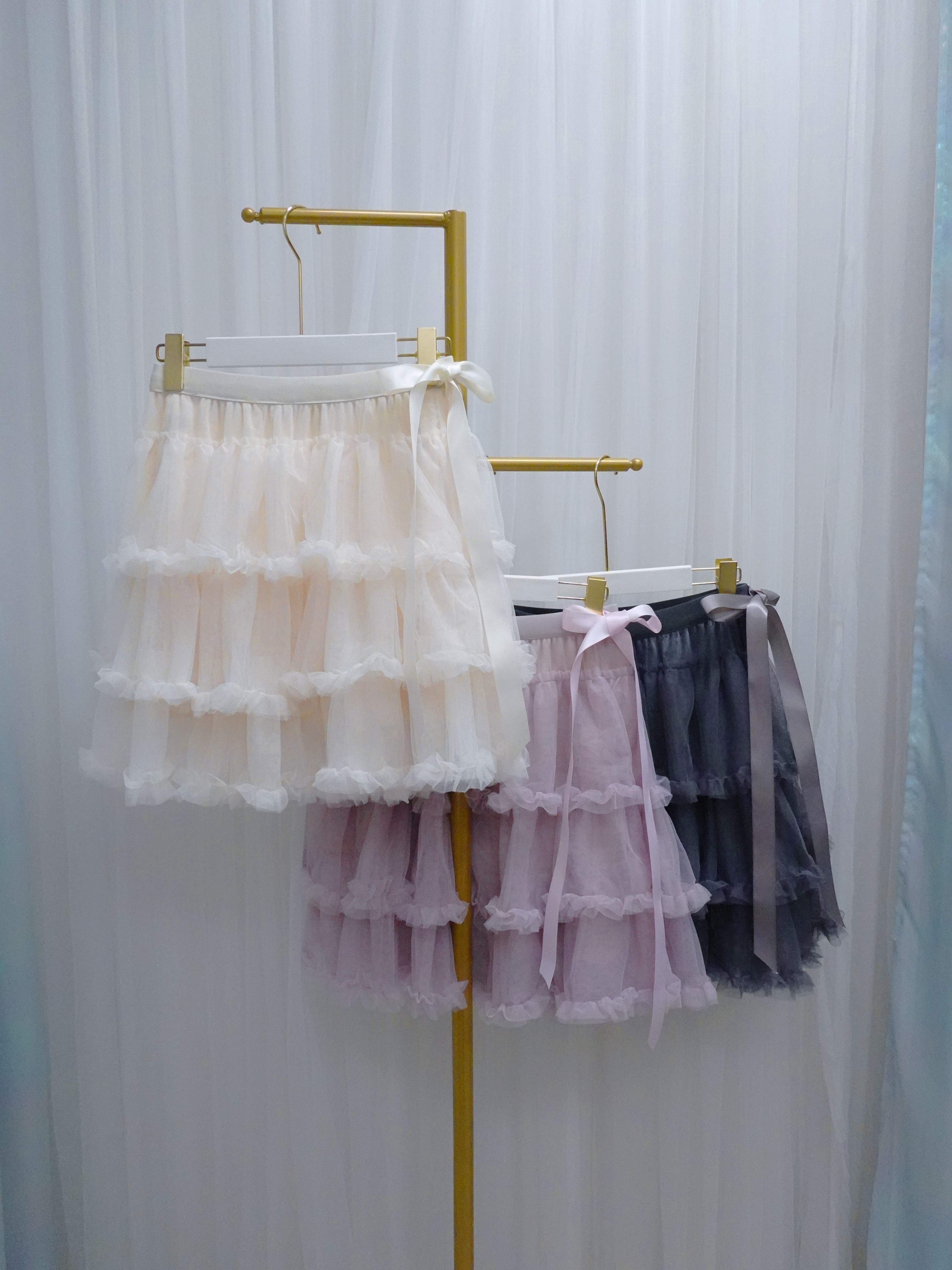 BOT16_11 層層蓬蓬紗裙 (3色)